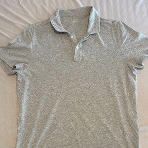 Club Monaco Heather Gray Polo Shirt